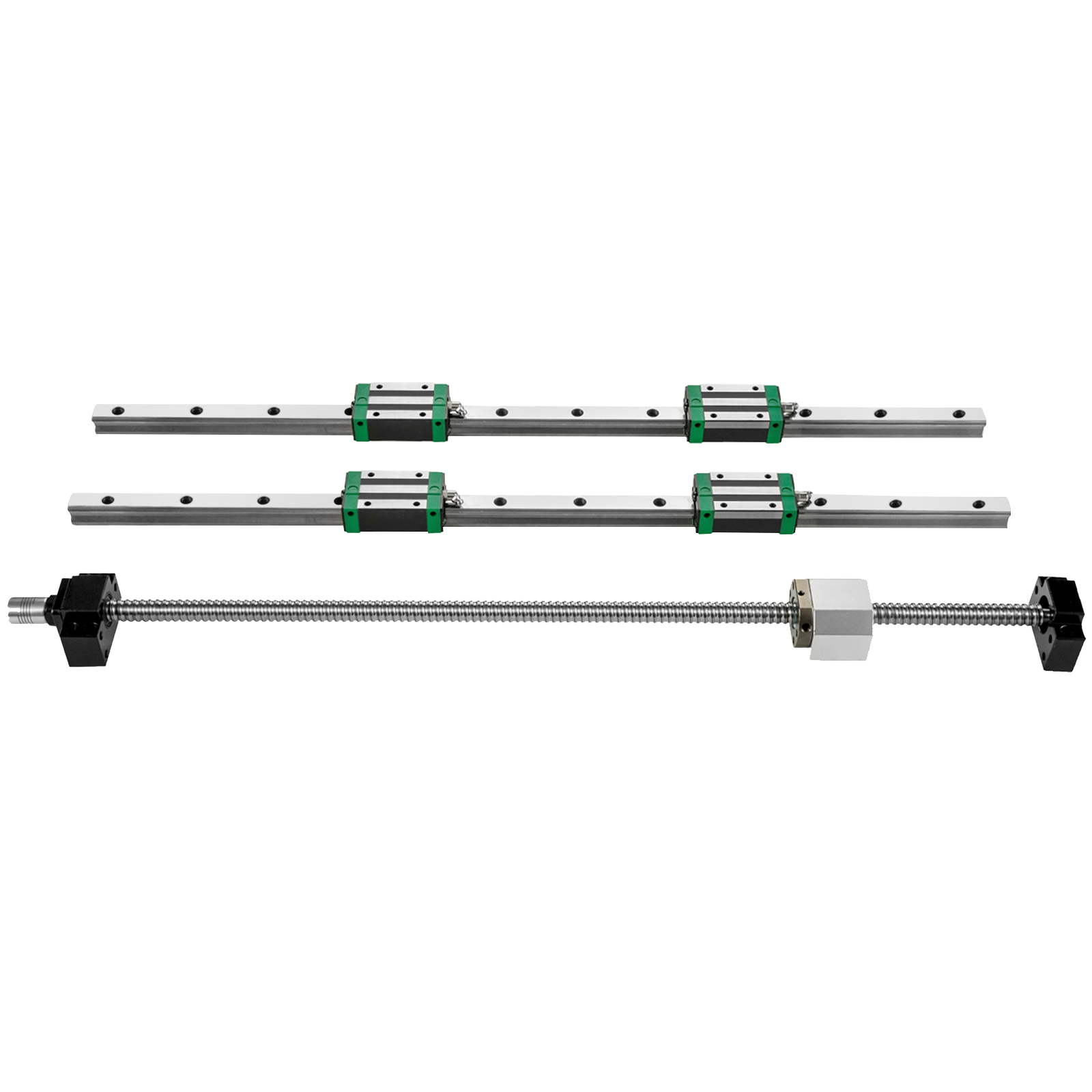 Hgr20 Linear Guide Rail Ballscrew Set - Linear Guide Rail 2Pcs HGR20-1500mm Linear