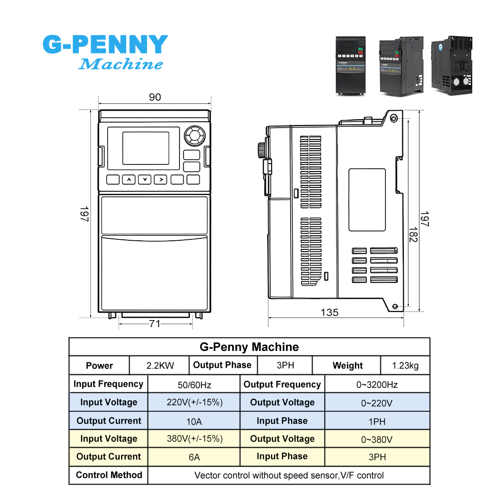 G-Penny 2.2kw ER20 CNC Water C - 2.2Kw Water Cooled Spindle Kit Vfd review and price